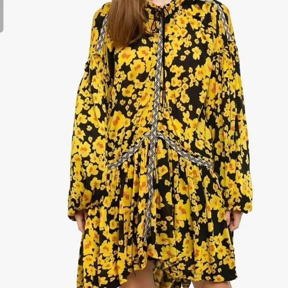 Free People Love Letter Tunic Mini Dress